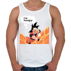 PRINTFASHION I'm hungry - Férfi atléta - Fehér