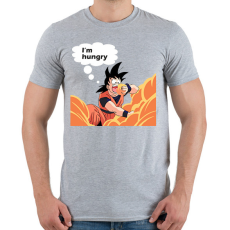 PRINTFASHION I'm hungry - Férfi póló - Sport szürke