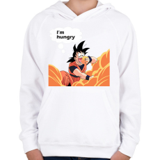 PRINTFASHION I'm hungry - Gyerek kapucnis pulóver - Fehér
