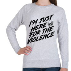 PRINTFASHION I'm just - Női pulóver - Sport szürke