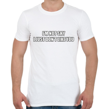 PRINTFASHION I'm not shy - Férfi póló - Fehér férfi póló