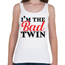 PRINTFASHION I'm the bad twin - Női atléta - Fehér női trikó