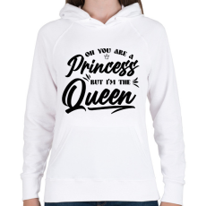 PRINTFASHION I'm the Queen - Női kapucnis pulóver - Fehér