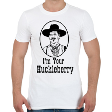 PRINTFASHION I'm Your Huckleberry - Férfi póló - Fehér férfi póló