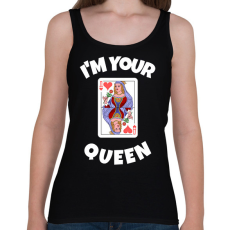 PRINTFASHION i'M YOUR QUEEN 2 - Női atléta - Fekete