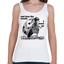 PRINTFASHION I must go - Női atléta - Fehér női trikó