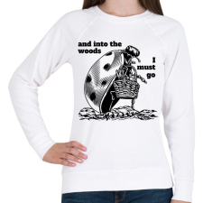 PRINTFASHION I must go - Női pulóver - Fehér női pulóver, kardigán