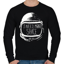 PRINTFASHION I need more Space - Férfi pulóver - Fekete férfi pulóver, kardigán