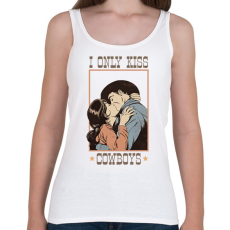 PRINTFASHION I only kiss cowboys - Női atléta - Fehér