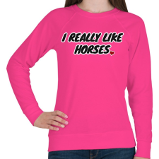 PRINTFASHION I really - Női pulóver - Fukszia női pulóver, kardigán