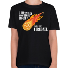 PRINTFASHION I said I cast Fireball - Gyerek póló - Fekete gyerek póló