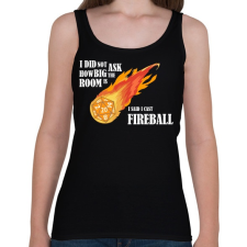 PRINTFASHION I said I cast Fireball - Női atléta - Fekete női trikó