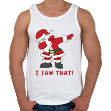 PRINTFASHION I saw that - vicces Mikulás  - Férfi atléta - Fehér atléta, trikó