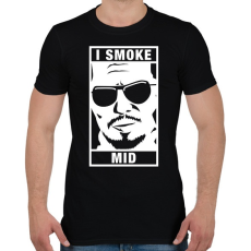 PRINTFASHION I Smoke Mid - Férfi póló - Fekete