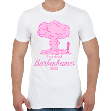 PRINTFASHION I survived Barbenheimer 2023 - Férfi póló - Fehér férfi póló