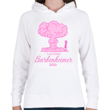 PRINTFASHION I survived Barbenheimer 2023 - Női kapucnis pulóver - Fehér női pulóver, kardigán