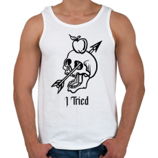 PRINTFASHION I tried - Férfi atléta - Fehér