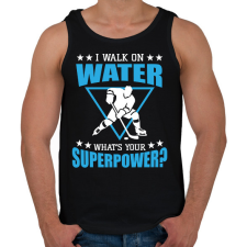 PRINTFASHION I walk on water - Férfi atléta - Fekete atléta, trikó