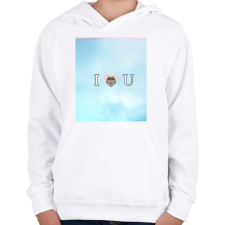 PRINTFASHION I waw u - Gyerek kapucnis pulóver - Fehér gyerek pulóver, kardigán