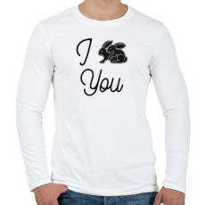 PRINTFASHION I ... You - Férfi hosszú ujjú póló - Fehér