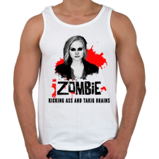 PRINTFASHION I ZOMBIE - Férfi atléta - Fehér atléta, trikó