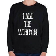 PRINTFASHION IAM THE WEAPON - Gyerek pulóver - Fekete gyerek póló