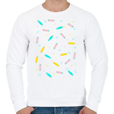 PRINTFASHION Ice cream boards tee - Férfi pulóver - Fehér férfi pulóver, kardigán