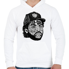 PRINTFASHION Ice-cube - Férfi kapucnis pulóver - Fehér