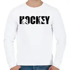PRINTFASHION Ice Hockey - Férfi pulóver - Fehér férfi pulóver, kardigán