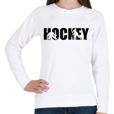 PRINTFASHION Ice Hockey - Női pulóver - Fehér női pulóver, kardigán