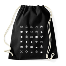 PRINTFASHION icon póló - Sportzsák, Tornazsák - Fekete tornazsák