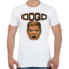 PRINTFASHION IDDQD - Férfi póló - Fehér