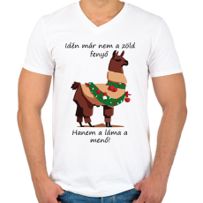 PRINTFASHION Idén már nem - Férfi V-nyakú póló - Fehér