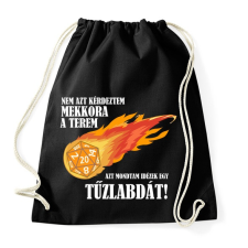 PRINTFASHION Idézek egy tűzlabdát! - Sportzsák, Tornazsák - Fekete tornazsák