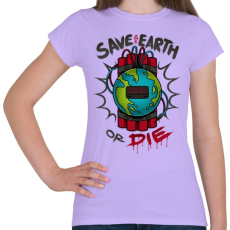 PRINTFASHION Időbomba - Női póló - Viola