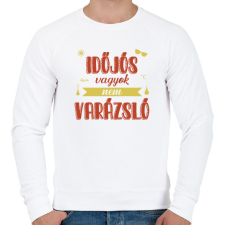 PRINTFASHION Időjós vagyok - Férfi pulóver - Fehér férfi pulóver, kardigán