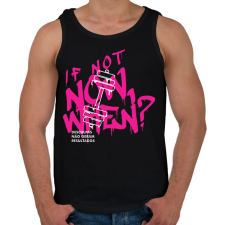 PRINTFASHION If Not Now When? - Férfi atléta - Fekete atléta, trikó
