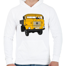 PRINTFASHION Ifa - Férfi kapucnis pulóver - Fehér férfi pulóver, kardigán