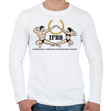 PRINTFASHION IFBB_logo - Férfi hosszú ujjú póló - Fehér