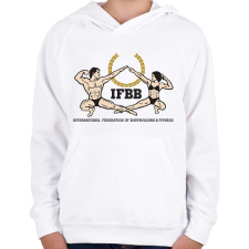 PRINTFASHION IFBB_logo - Gyerek kapucnis pulóver - Fehér gyerek pulóver, kardigán