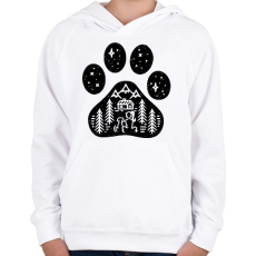 PRINTFASHION Igaz barátság - Gyerek kapucnis pulóver - Fehér