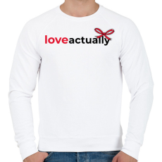 PRINTFASHION Igazából szerelem - Férfi pulóver - Fehér