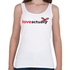 PRINTFASHION Igazából szerelem - Női atléta - Fehér női trikó