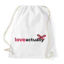 PRINTFASHION Igazából szerelem - Sportzsák, Tornazsák - Fehér tornazsák