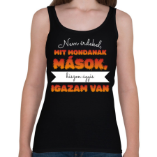 PRINTFASHION Igazam van - Női atléta - Fekete női trikó