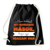 PRINTFASHION Igazam van - Sportzsák, Tornazsák - Fekete
