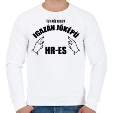 PRINTFASHION Igazán jóképű HR-es - Férfi pulóver - Fehér