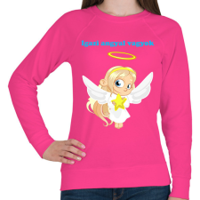 PRINTFASHION Igazi angyal vagyok - Női pulóver - Fukszia női pulóver, kardigán
