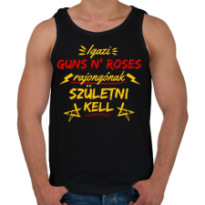 PRINTFASHION igazi guns n roses rajongó - Férfi atléta - Fekete atléta, trikó