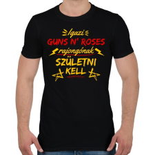 PRINTFASHION igazi guns n roses rajongó - Férfi póló - Fekete férfi póló
